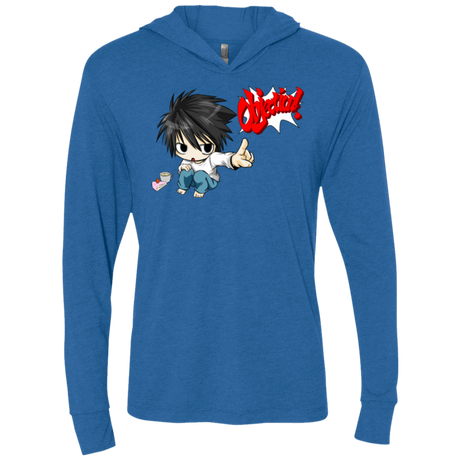 T-Shirts Vintage Royal / X-Small L Objection! Triblend Long Sleeve Hoodie Tee