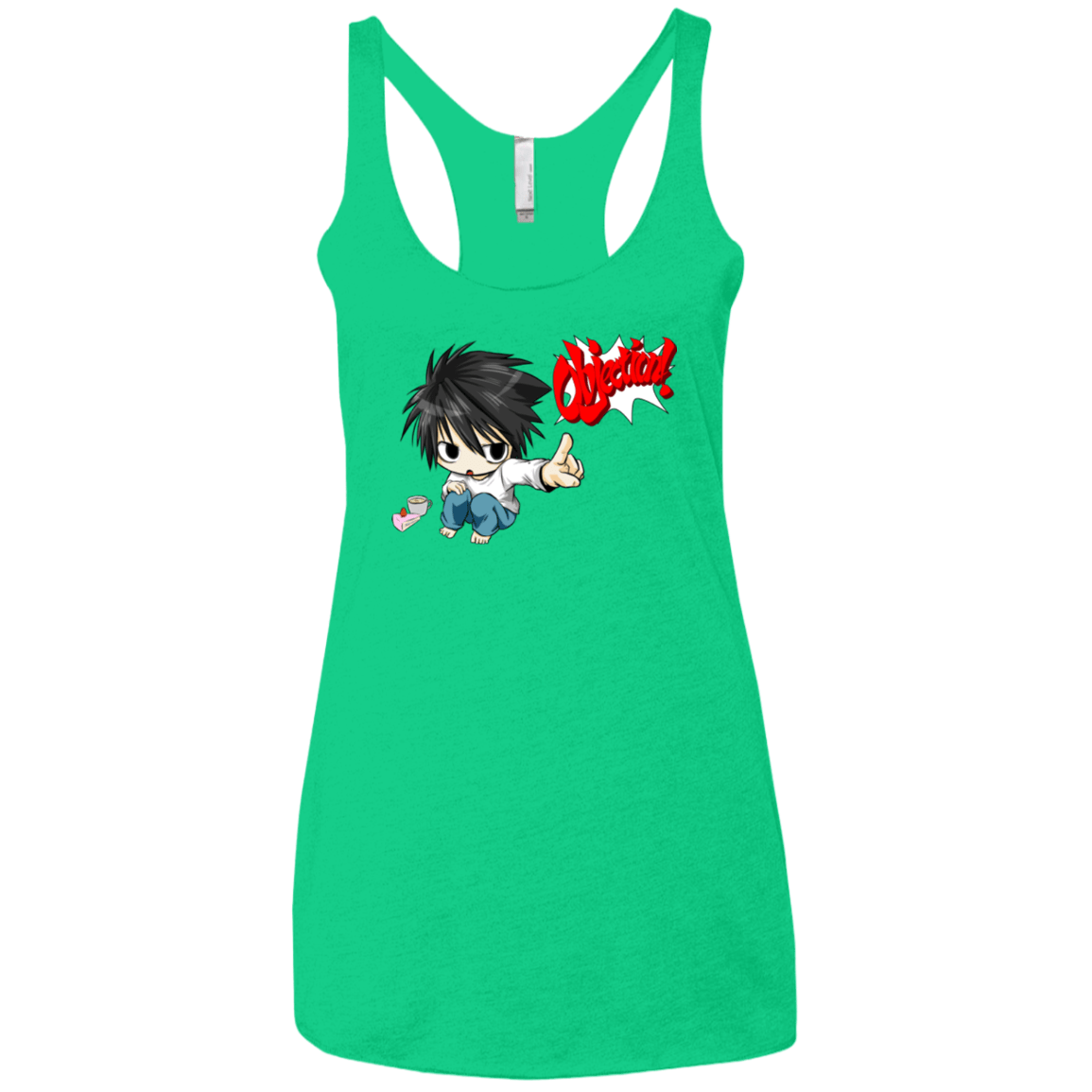 T-Shirts Envy / X-Small L Objection! Women's Triblend Racerback Tank