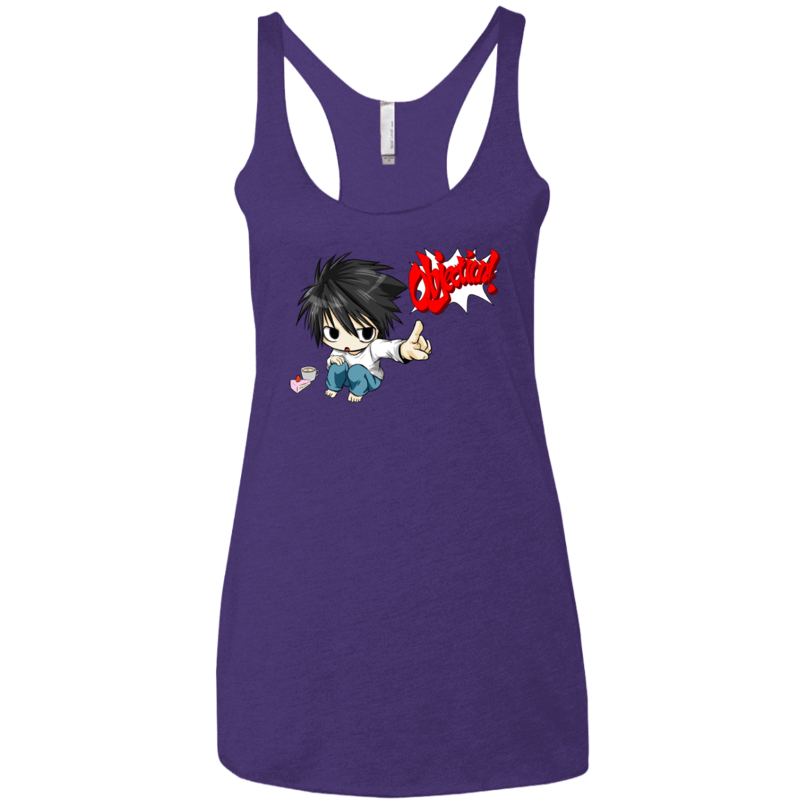 T-Shirts Purple / X-Small L Objection! Women's Triblend Racerback Tank