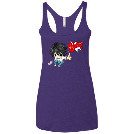 T-Shirts Purple / X-Small L Objection! Women's Triblend Racerback Tank