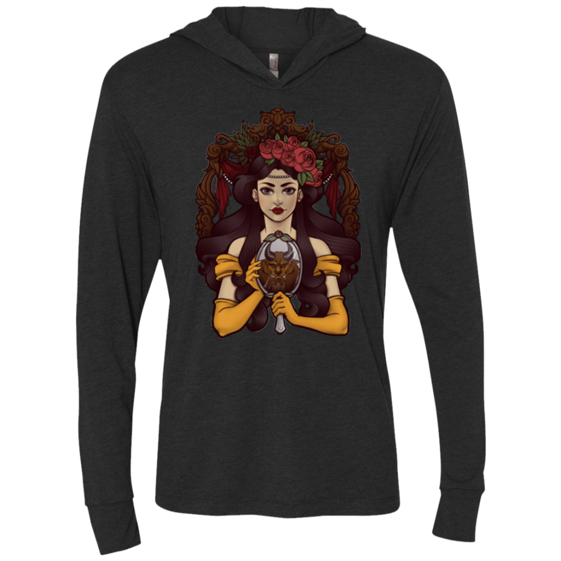 T-Shirts Vintage Black / X-Small La Bete Triblend Long Sleeve Hoodie Tee