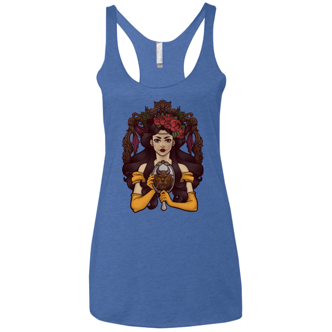 T-Shirts Vintage Royal / X-Small La Bete Women's Triblend Racerback Tank