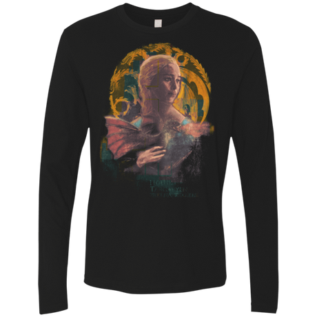 T-Shirts Black / Small la Dame Au Dragon Men's Premium Long Sleeve