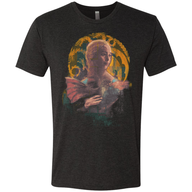 T-Shirts Vintage Black / Small la Dame Au Dragon Men's Triblend T-Shirt