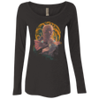 T-Shirts Vintage Black / Small la Dame Au Dragon Women's Triblend Long Sleeve Shirt