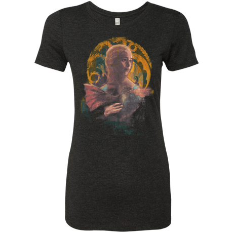 T-Shirts Vintage Black / Small la Dame Au Dragon Women's Triblend T-Shirt