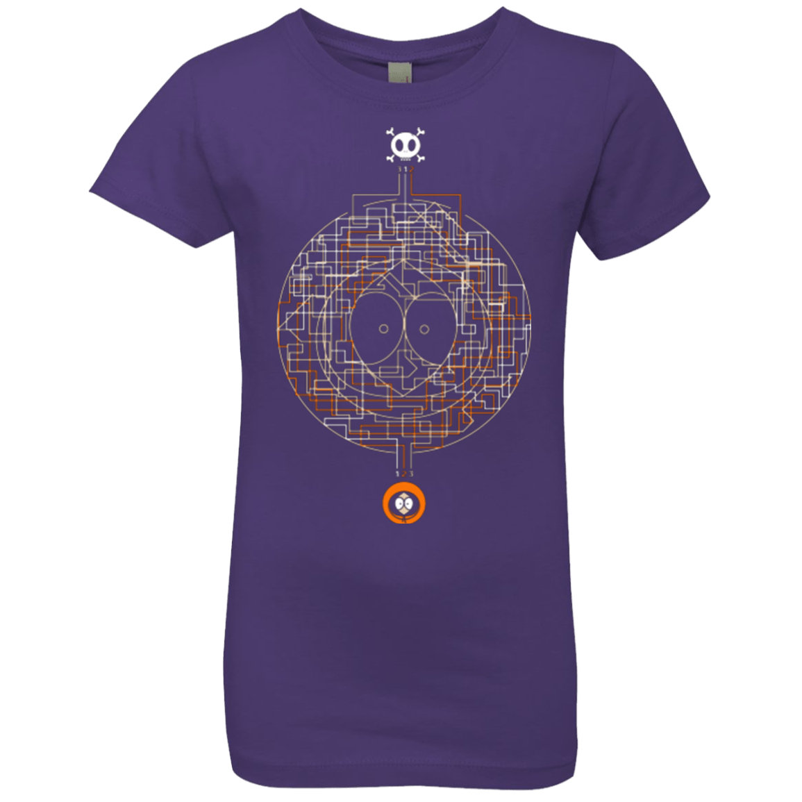 T-Shirts Purple Rush / YXS LABYRINTH OF DEATH Girls Premium T-Shirt