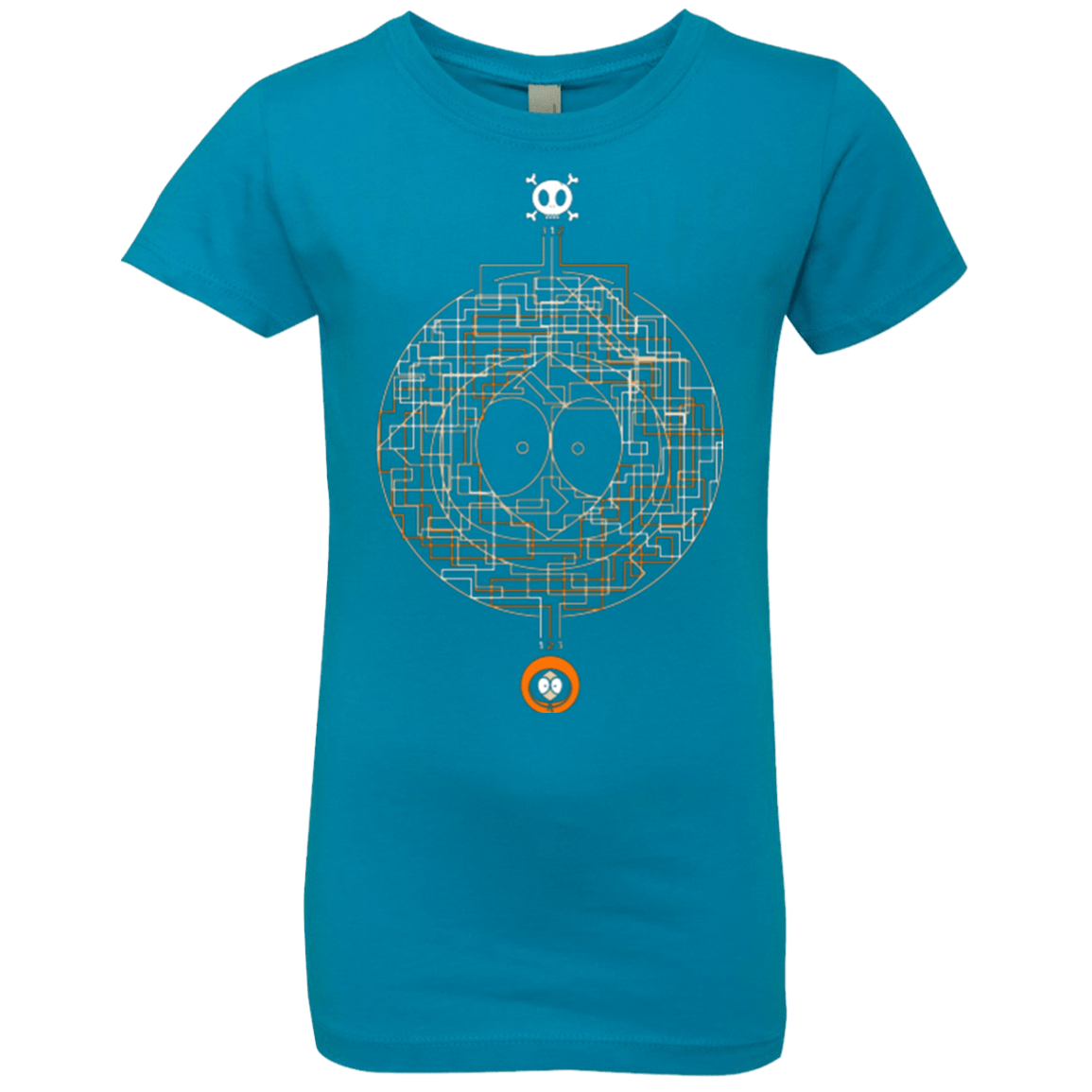 T-Shirts Turquoise / YXS LABYRINTH OF DEATH Girls Premium T-Shirt