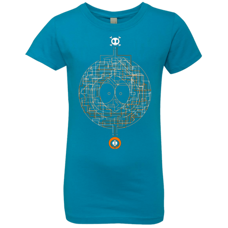 T-Shirts Turquoise / YXS LABYRINTH OF DEATH Girls Premium T-Shirt