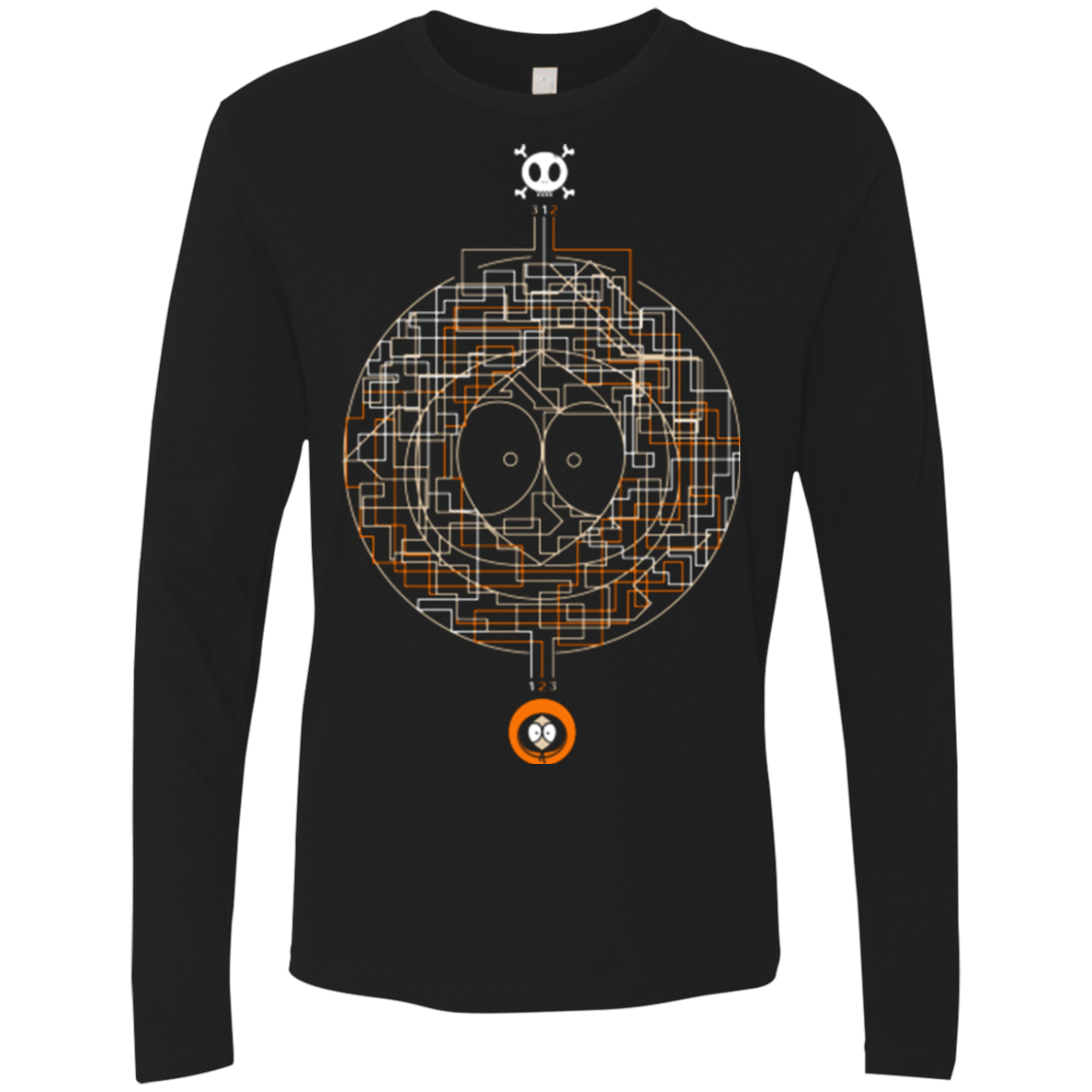 T-Shirts Black / Small LABYRINTH OF DEATH Men's Premium Long Sleeve