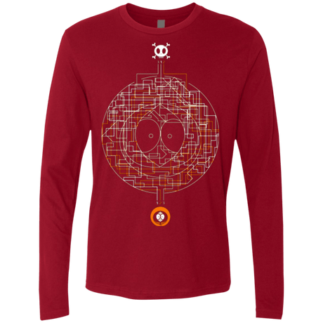 T-Shirts Cardinal / Small LABYRINTH OF DEATH Men's Premium Long Sleeve