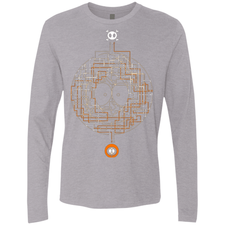 T-Shirts Heather Grey / Small LABYRINTH OF DEATH Men's Premium Long Sleeve