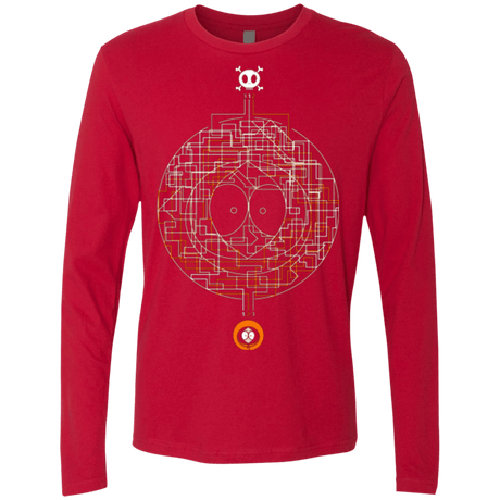 T-Shirts Red / Small LABYRINTH OF DEATH Men's Premium Long Sleeve