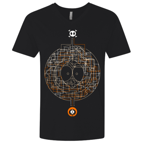 T-Shirts Black / X-Small LABYRINTH OF DEATH Men's Premium V-Neck