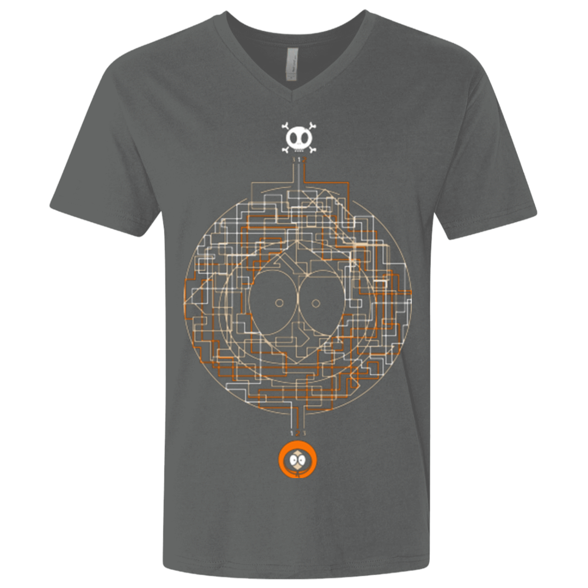 T-Shirts Heavy Metal / X-Small LABYRINTH OF DEATH Men's Premium V-Neck