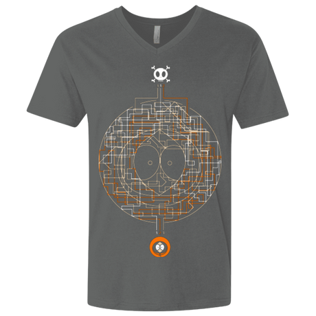 T-Shirts Heavy Metal / X-Small LABYRINTH OF DEATH Men's Premium V-Neck