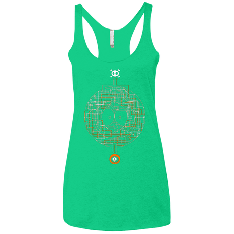 T-Shirts Envy / X-Small LABYRINTH OF DEATH Women's Triblend Racerback Tank