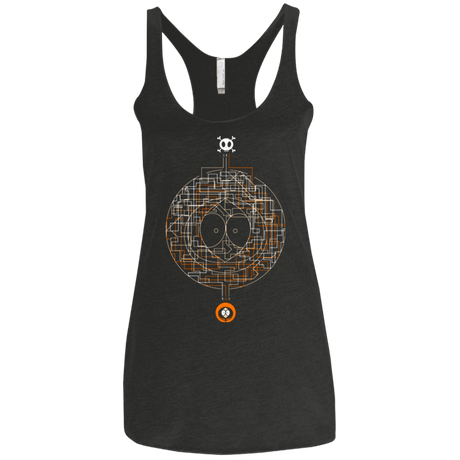 T-Shirts Vintage Black / X-Small LABYRINTH OF DEATH Women's Triblend Racerback Tank