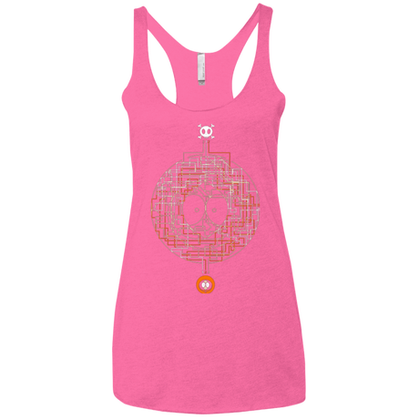 T-Shirts Vintage Pink / X-Small LABYRINTH OF DEATH Women's Triblend Racerback Tank