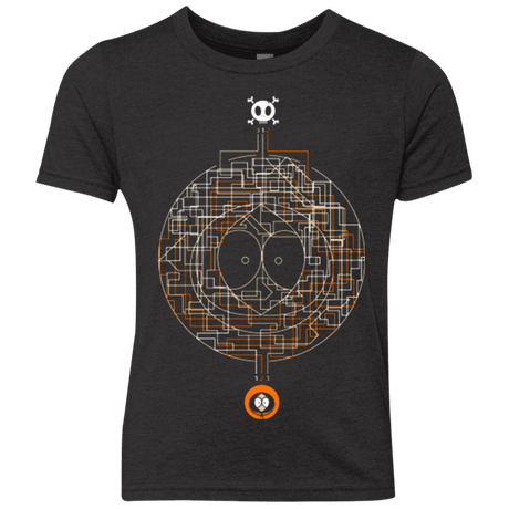 T-Shirts Vintage Black / YXS LABYRINTH OF DEATH Youth Triblend T-Shirt