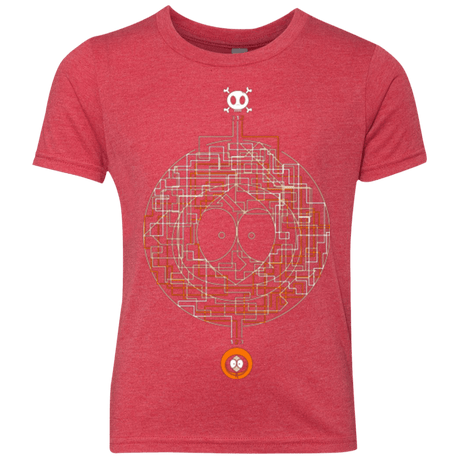 T-Shirts Vintage Red / YXS LABYRINTH OF DEATH Youth Triblend T-Shirt