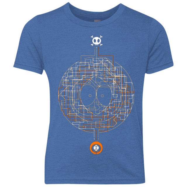 T-Shirts Vintage Royal / YXS LABYRINTH OF DEATH Youth Triblend T-Shirt