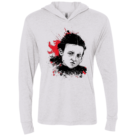 T-Shirts Heather White / X-Small LADY MORMONT Triblend Long Sleeve Hoodie Tee