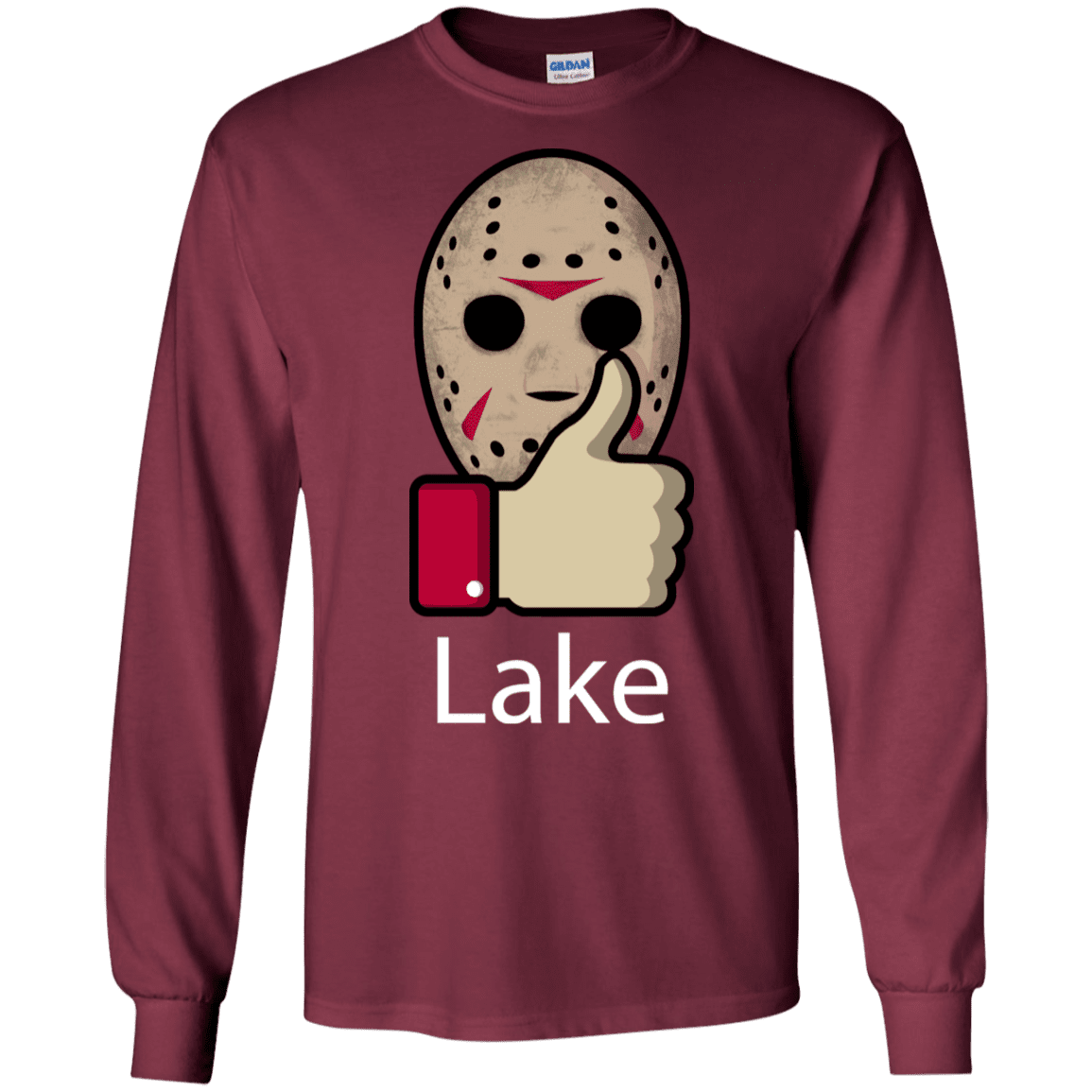 T-Shirts Maroon / S Lake Men's Long Sleeve T-Shirt