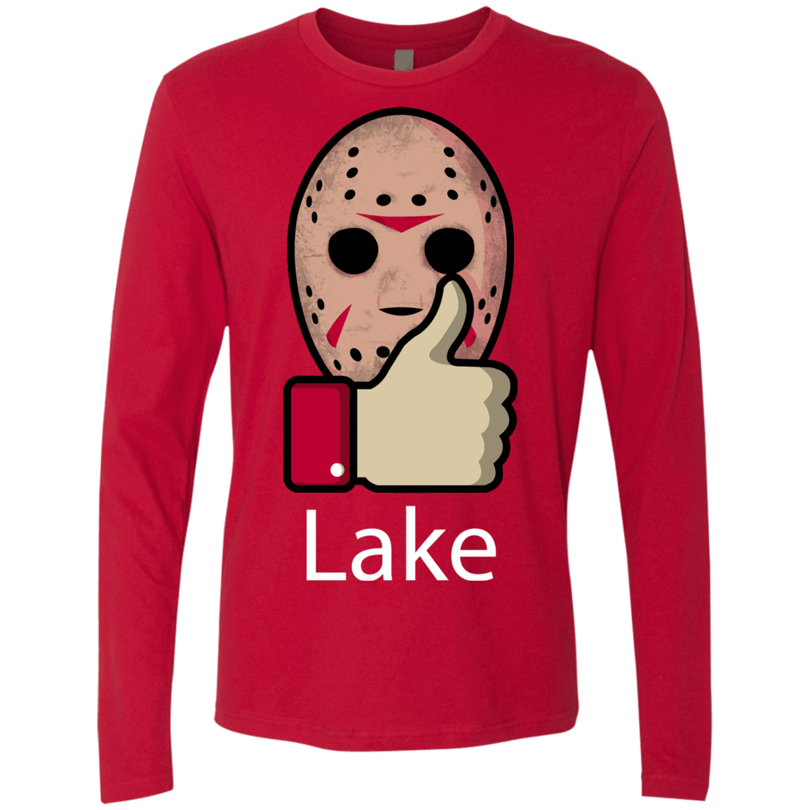 T-Shirts Red / S Lake Men's Premium Long Sleeve
