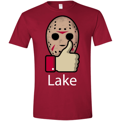 T-Shirts Cardinal Red / S Lake Men's Semi-Fitted Softstyle