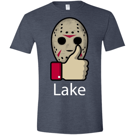 T-Shirts Heather Navy / S Lake Men's Semi-Fitted Softstyle