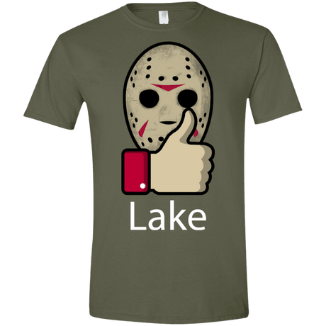 T-Shirts Military Green / S Lake Men's Semi-Fitted Softstyle