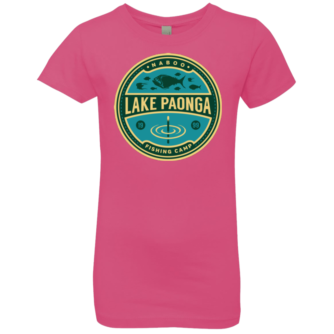 T-Shirts Hot Pink / YXS Lake Paonga Fishing Camp Girls Premium T-Shirt