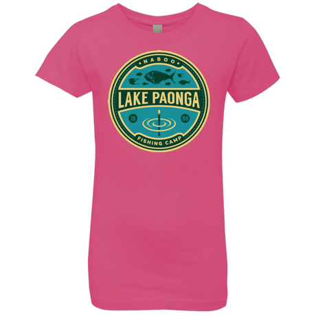 T-Shirts Hot Pink / YXS Lake Paonga Fishing Camp Girls Premium T-Shirt