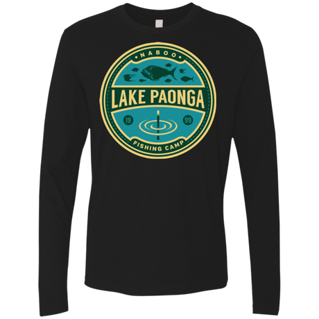 T-Shirts Black / Small Lake Paonga Fishing Camp Men's Premium Long Sleeve