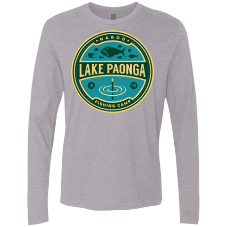 T-Shirts Heather Grey / Small Lake Paonga Fishing Camp Men's Premium Long Sleeve