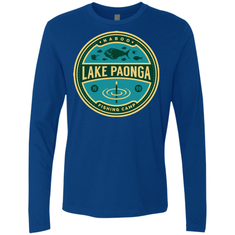 T-Shirts Royal / Small Lake Paonga Fishing Camp Men's Premium Long Sleeve