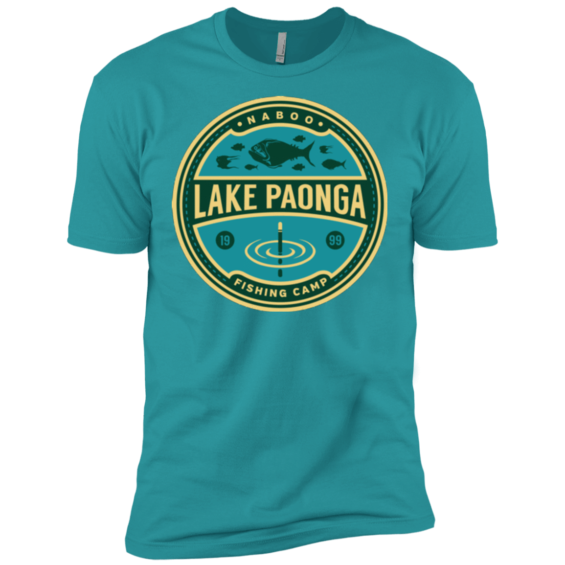 T-Shirts Tahiti Blue / X-Small Lake Paonga Fishing Camp Men's Premium T-Shirt