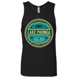 T-Shirts Black / Small Lake Paonga Fishing Camp Men's Premium Tank Top