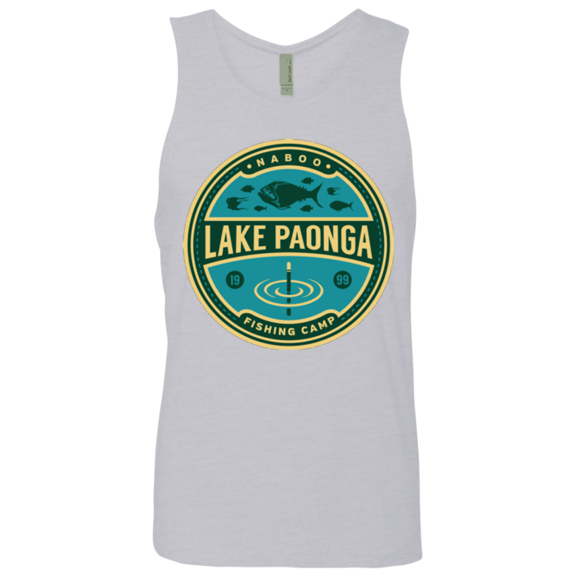 T-Shirts Heather Grey / Small Lake Paonga Fishing Camp Men's Premium Tank Top