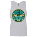 T-Shirts Heather Grey / Small Lake Paonga Fishing Camp Men's Premium Tank Top