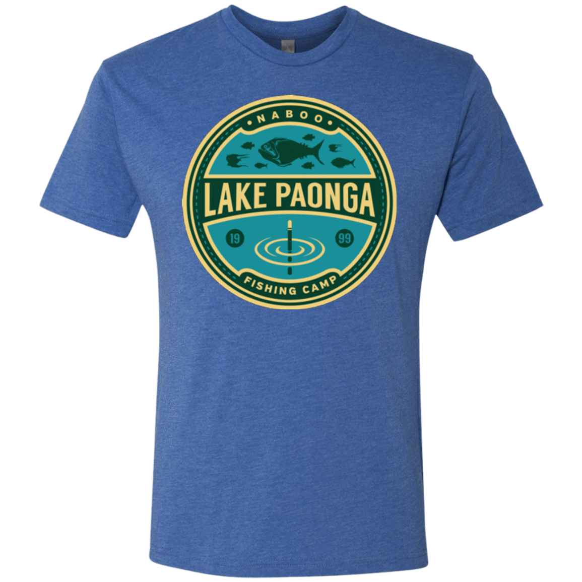 T-Shirts Vintage Royal / Small Lake Paonga Fishing Camp Men's Triblend T-Shirt