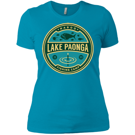 T-Shirts Turquoise / X-Small Lake Paonga Fishing Camp Women's Premium T-Shirt