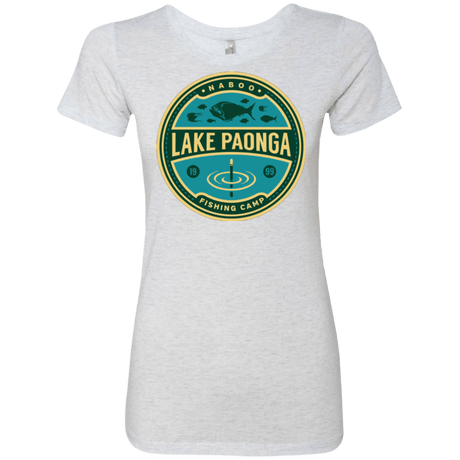 T-Shirts Heather White / Small Lake Paonga Fishing Camp Women's Triblend T-Shirt