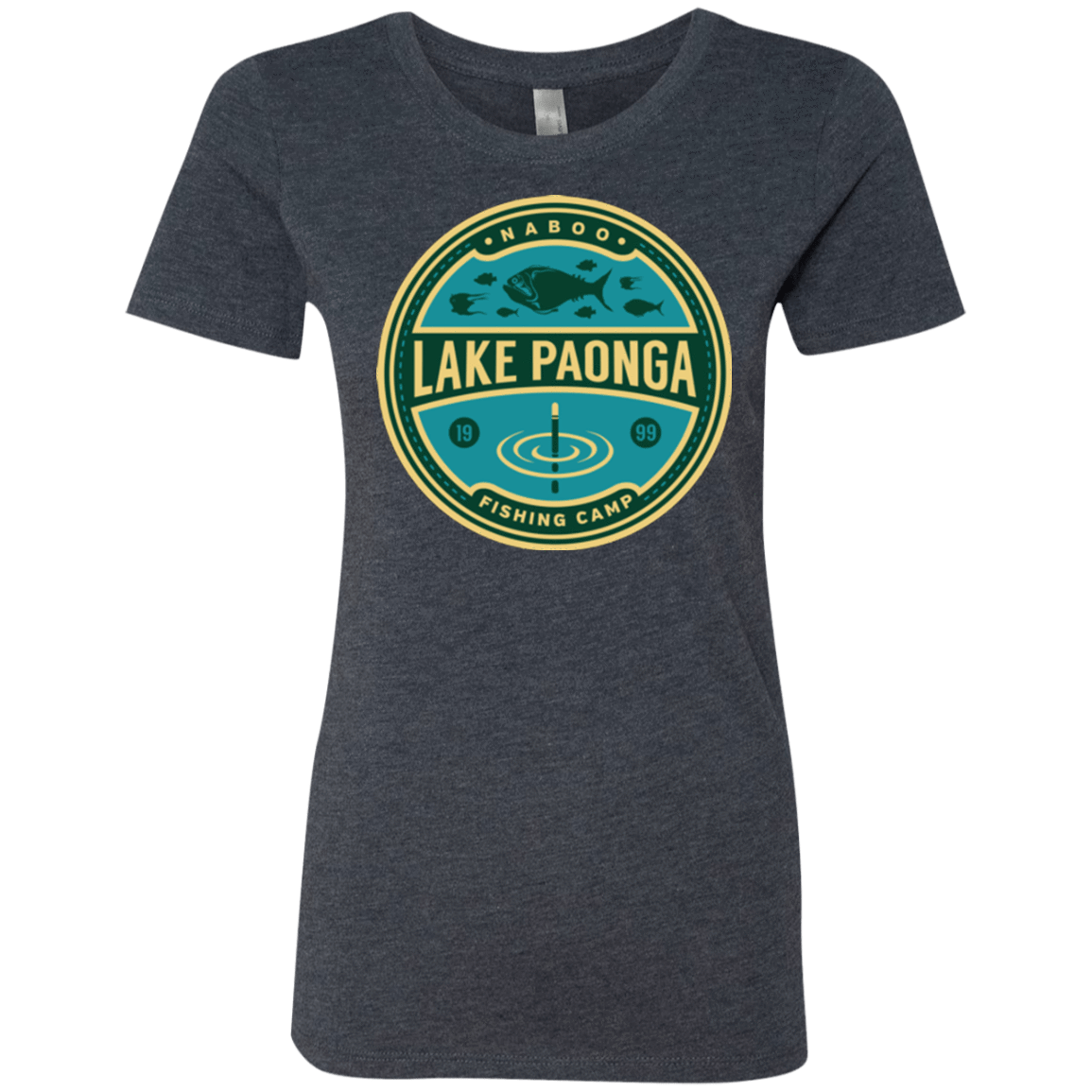 T-Shirts Vintage Navy / Small Lake Paonga Fishing Camp Women's Triblend T-Shirt