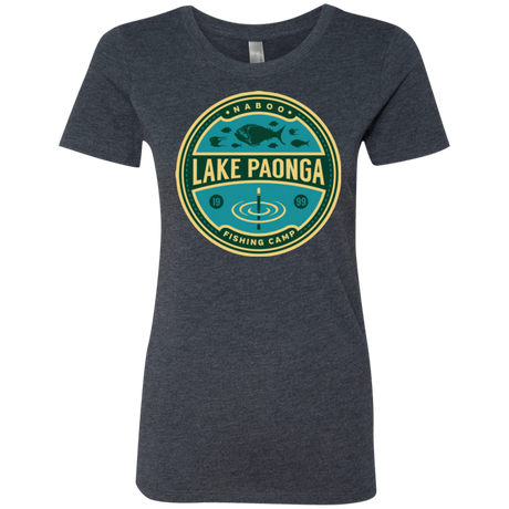 T-Shirts Vintage Navy / Small Lake Paonga Fishing Camp Women's Triblend T-Shirt