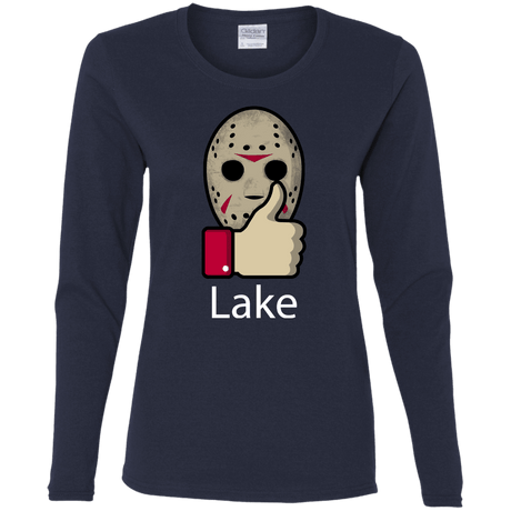 T-Shirts Navy / S Lake Women's Long Sleeve T-Shirt