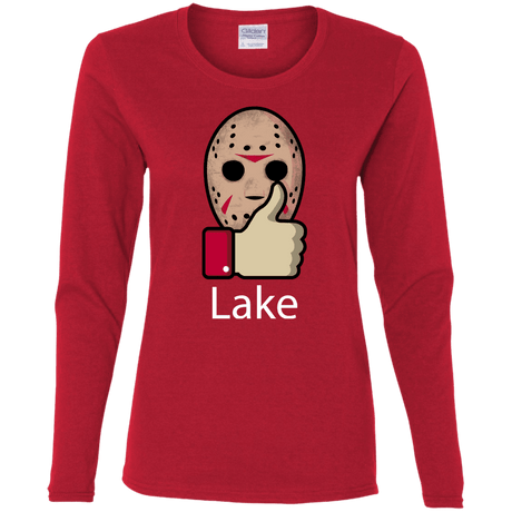 T-Shirts Red / S Lake Women's Long Sleeve T-Shirt