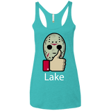 T-Shirts Tahiti Blue / X-Small Lake Women's Triblend Racerback Tank