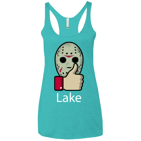 T-Shirts Tahiti Blue / X-Small Lake Women's Triblend Racerback Tank